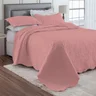 kit cobre leito colcha porta travesseiro matelasse rozac classic rosa blush