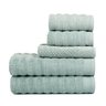 jogo de toalhas 5 pecas fio penteado atlantica aura verde piscina