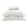 kit cobre leito colcha liso com renda solteiro casa queen king appel bordare premium still branco