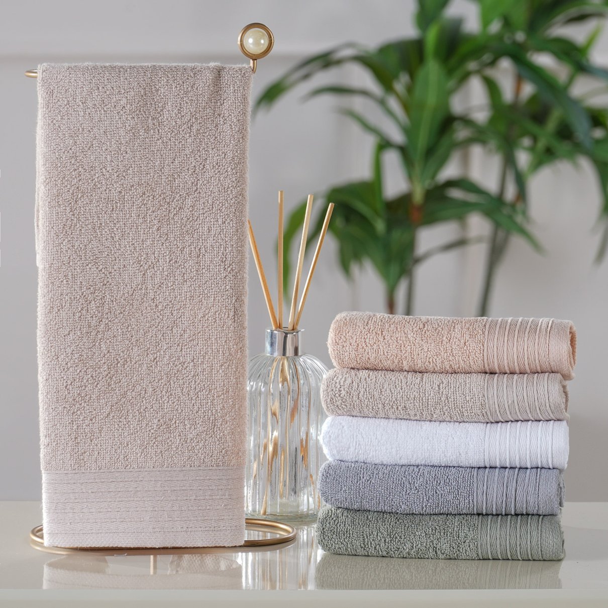 toalha de lavabo glamour tessi pergaminho
