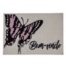 tapete de porta bem vindo corttex butterfly