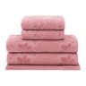 jogo toalhas 5 pecas aveludada buddemeyer lollipop rosa velho