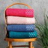toalha banho felpuda jacquard dianneli vivaz detalhes