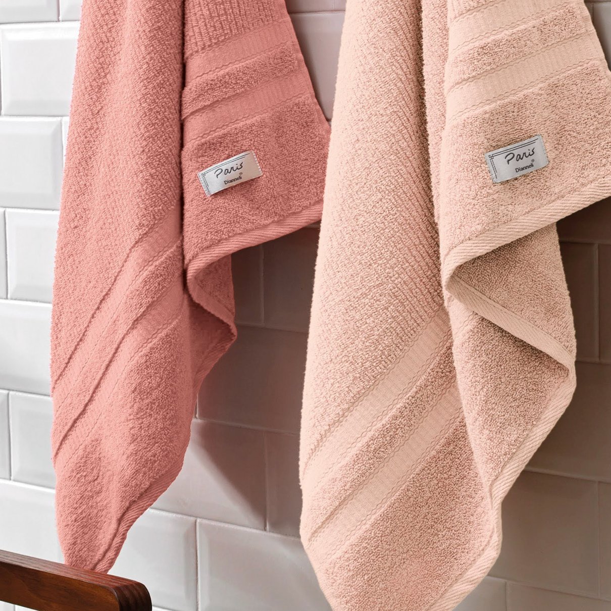 toalha banhao rosto felpuda jacquard dianneli paris detalhe zoom