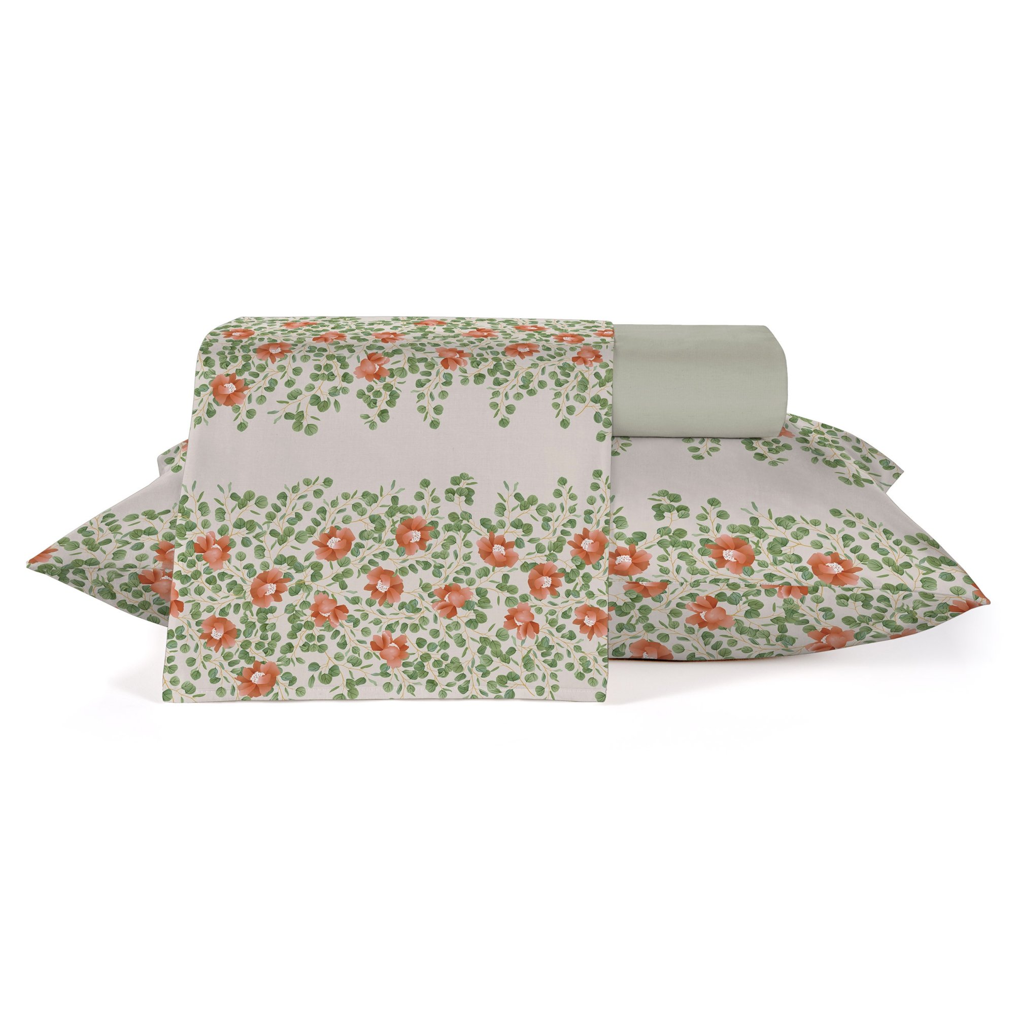 Jogo de Cama Queen 150 Fios Linha Diamante Teka - Botanique