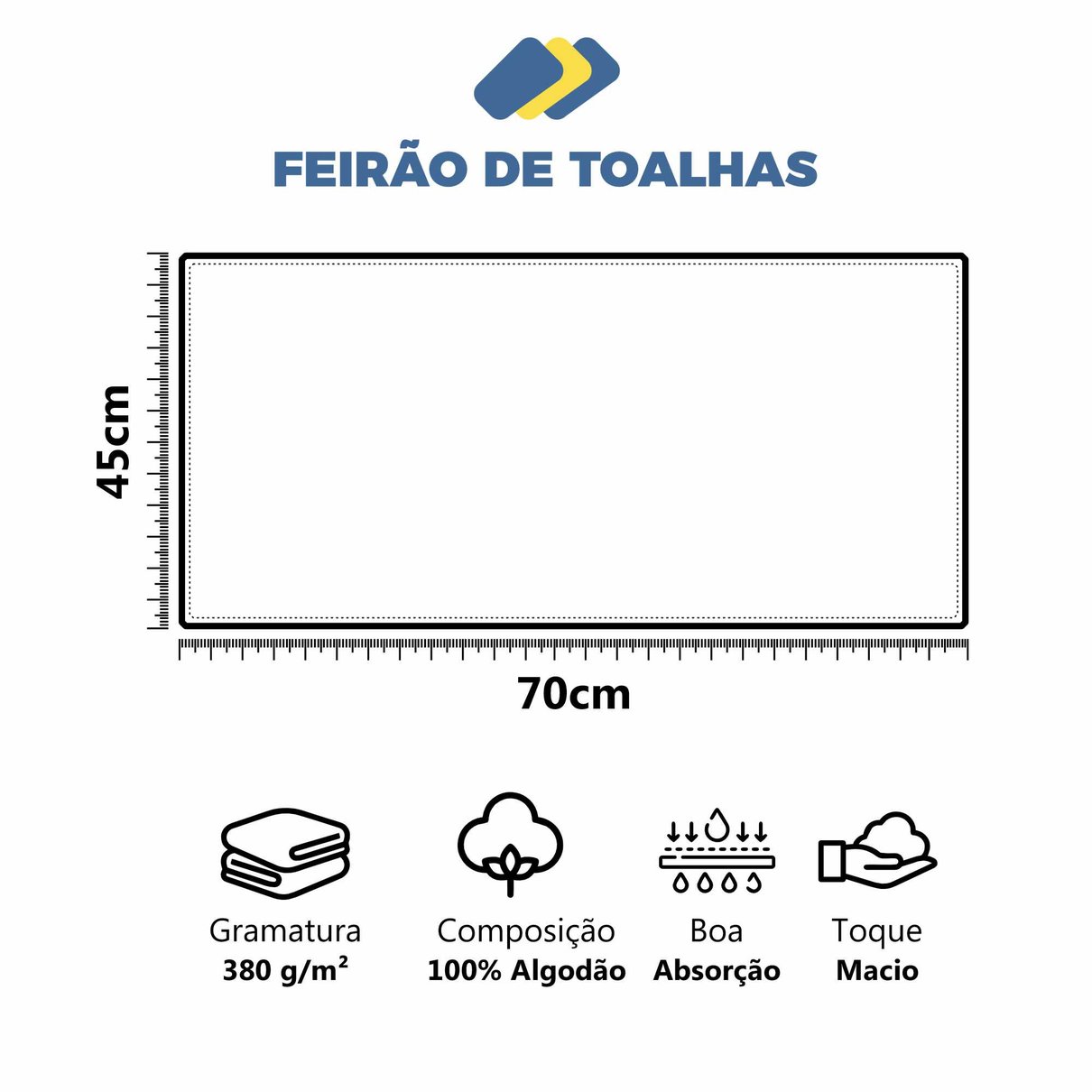 toalha de rosto para salao silver silver ii img comple