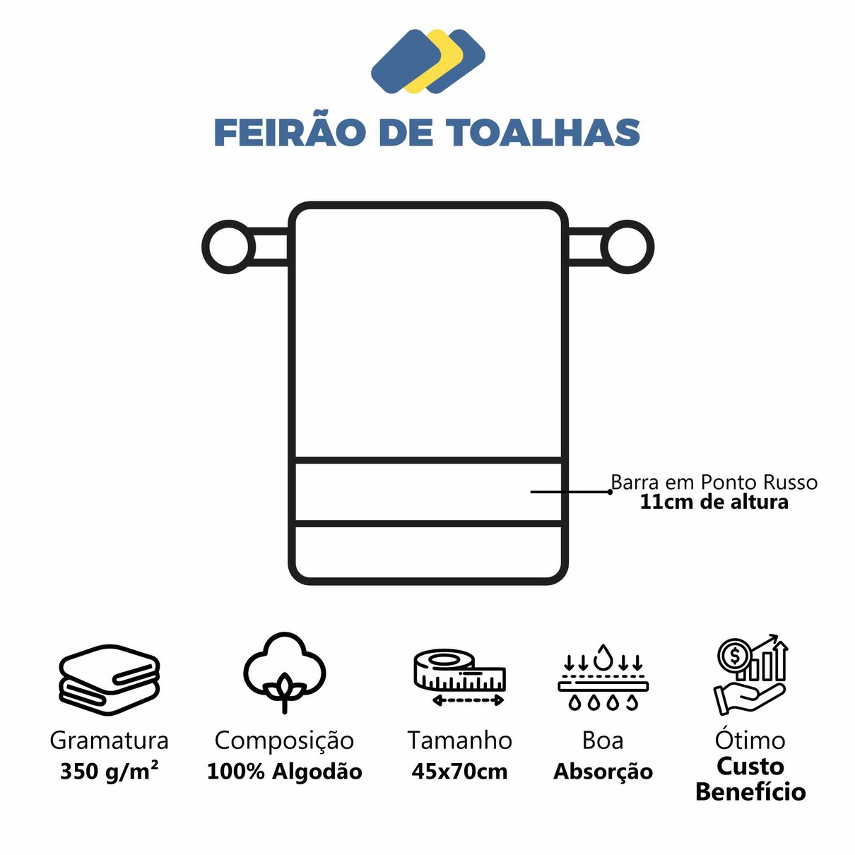 toalha de rosto para bordar ponto russo slim decora img comple