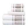 jogo de toalhas 5 pecas fio penteado atlantica imperial sublime off white