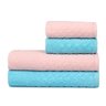 jogo de toalhas 4 pecas atlantica finesse azul sereno com rosa marshmallow