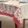 toalha mesa estampada retangular 6 8 lugares basic teka cerejeira detalhes