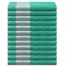 kit 12 pecas lavabo fitness print new verde aqua