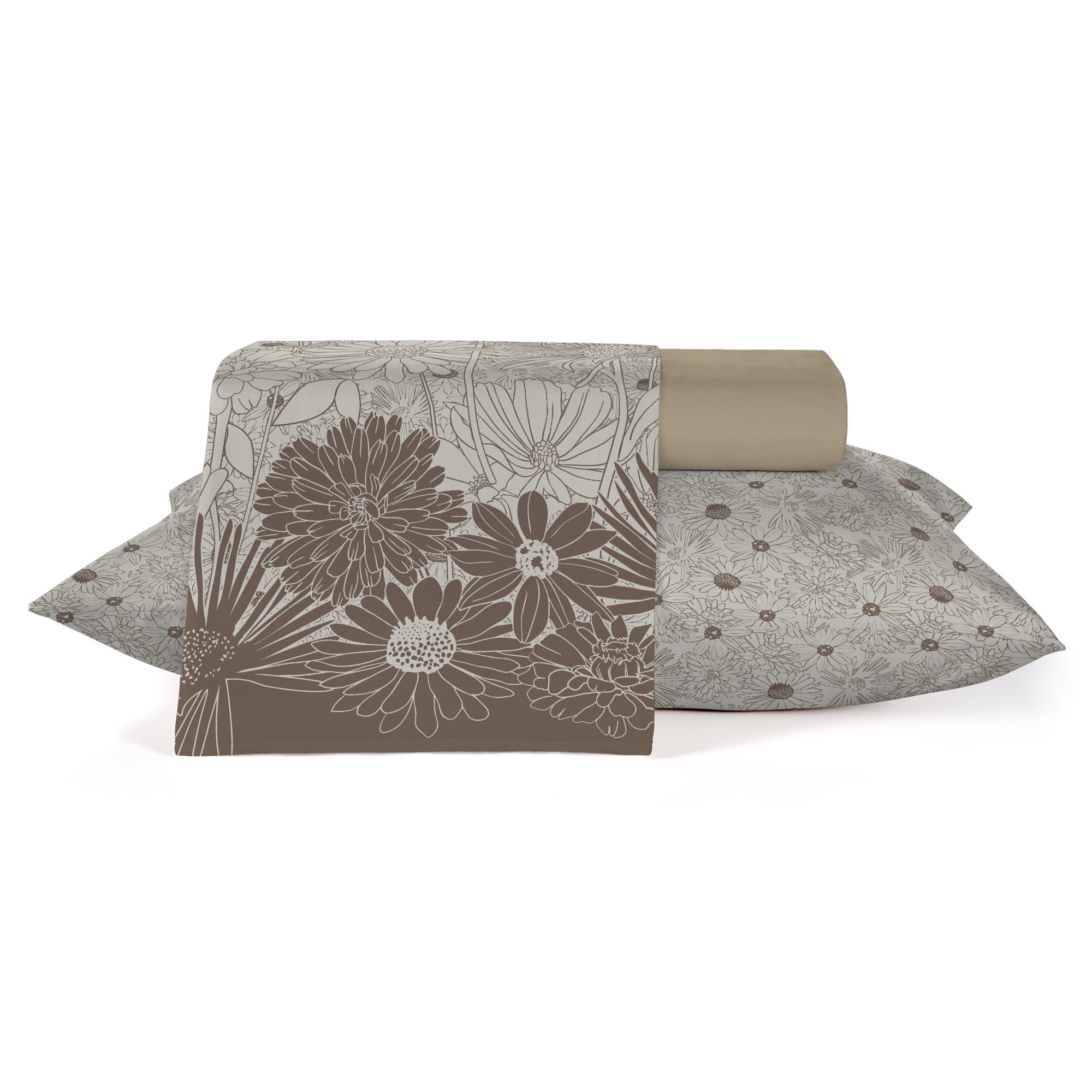 Jogo de Cama Casal Teka Linha Crystal Naturalis