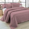 kit cobre leito colcha solteiro casal queen king metelasse acetinado 300 fiosrozac melbourne rouge
