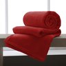 cobertor manta microfibra macio solteiro casal queen corttex home design vermelho