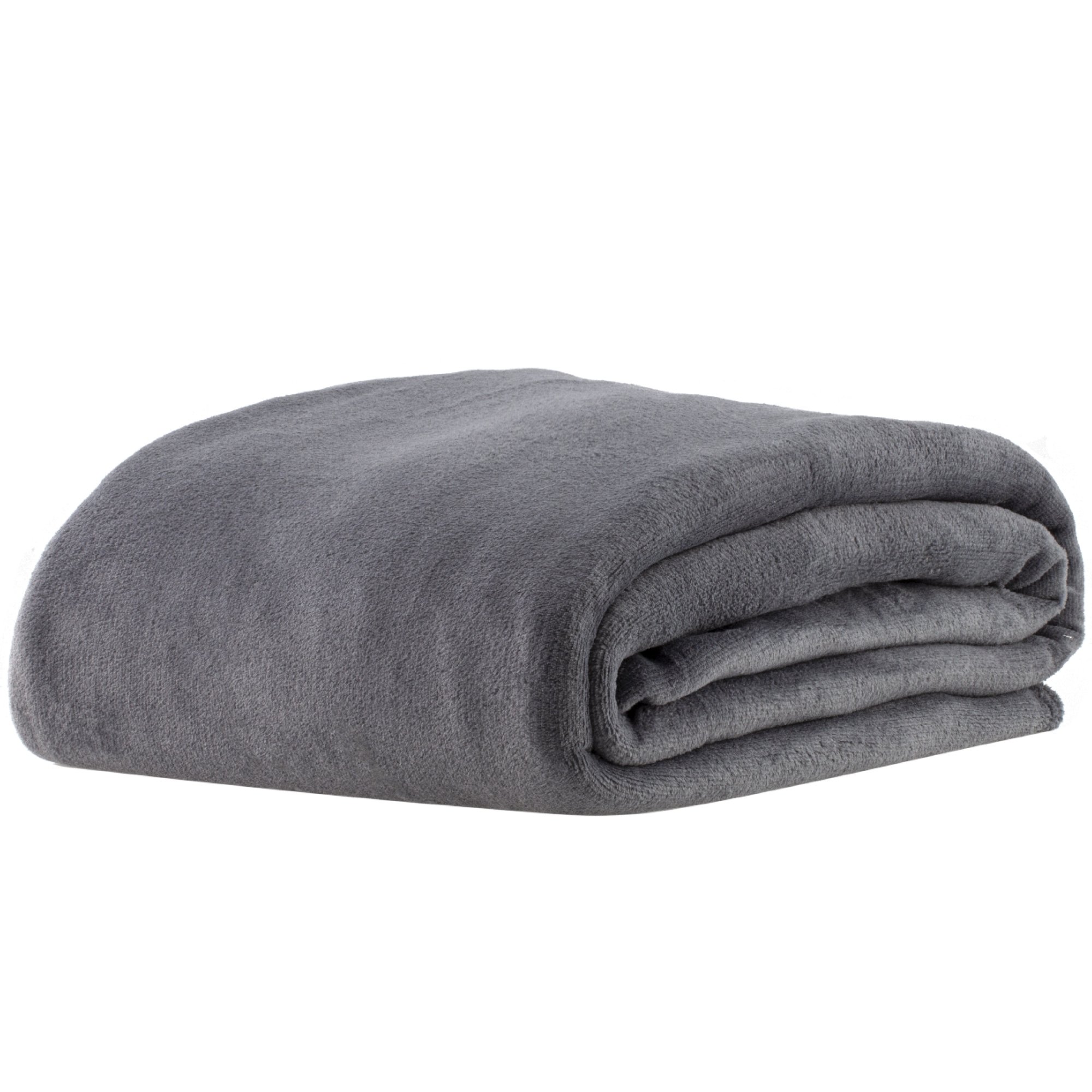 Manta De Microfibra Solteiro Corttex Home Design Chumbo