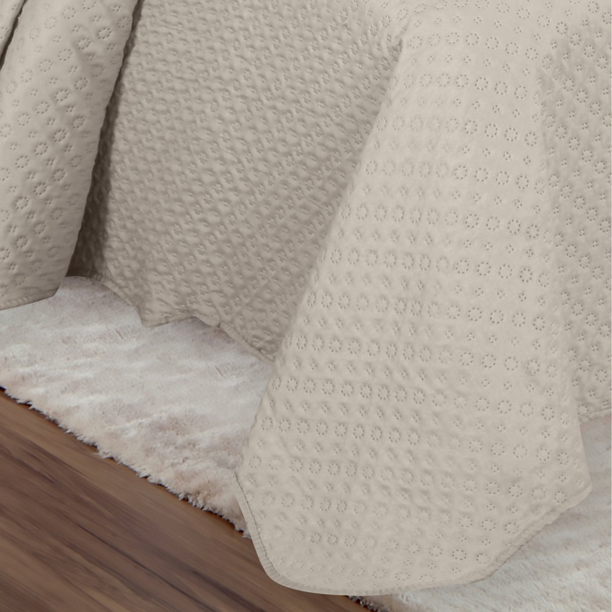 kit cobre leito colcha solteiro casal queen king matelasse ultrassonico bouti rozac classic grao detalhe