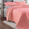 kit cobre leito colcha solteiro casal queen king matelasse ultrassonico bouti rozac classic coral