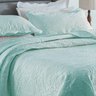 kit cobre leito colcha solteiro casal queen king matelasse ultrassonico bouti rozac classic verde aqua detalhee