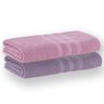 kit 2 pecas toalha banho felpuda jacquard buddemeyer vanilla extra soft roxo mistico rouge sort7