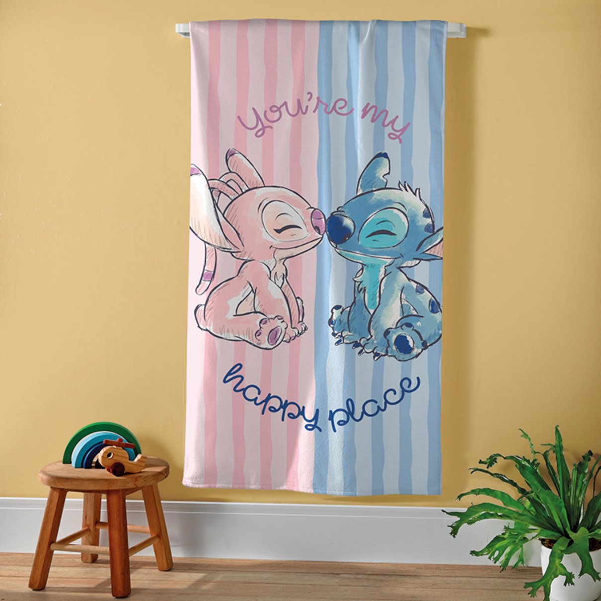 toalha banho praia aveludada infantil dohler stitch 06