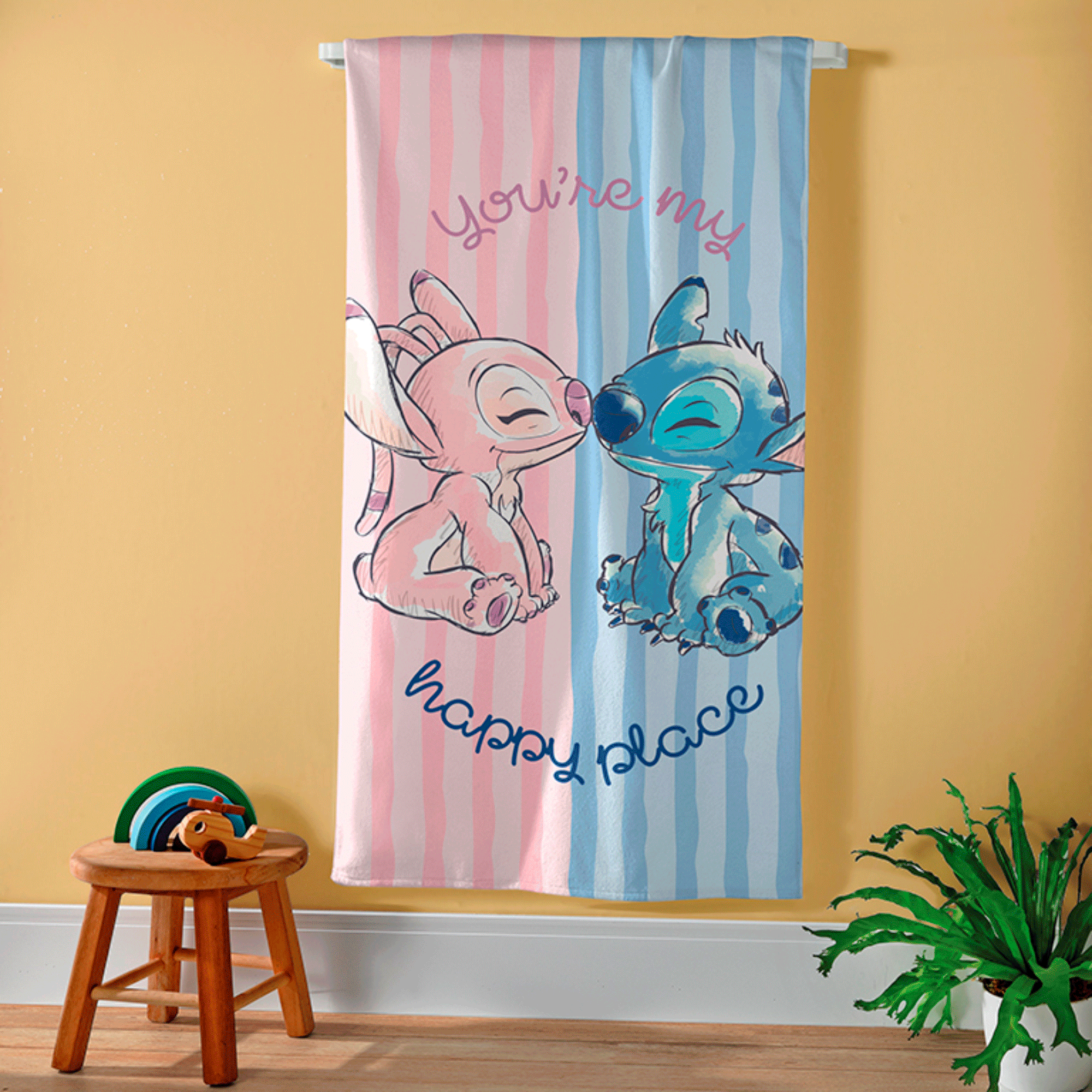 gif toalha de praia aveludada infantil dohler