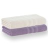 kit 2 pecas toalha banho felpuda jacquard buddemeyer vanilla extra soft roxo mistico havana sort4