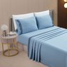 jogo de cama solteiro casal queen king toque de algodao 300 fios rozac platinum ambientado azul
