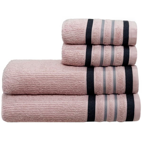 jogo de toalhas pecas feirao de toalhas rosa cristal