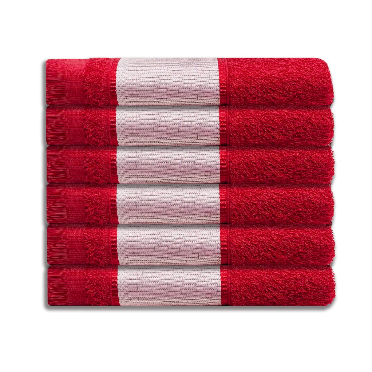 kit 6 pecas social print new vermelho