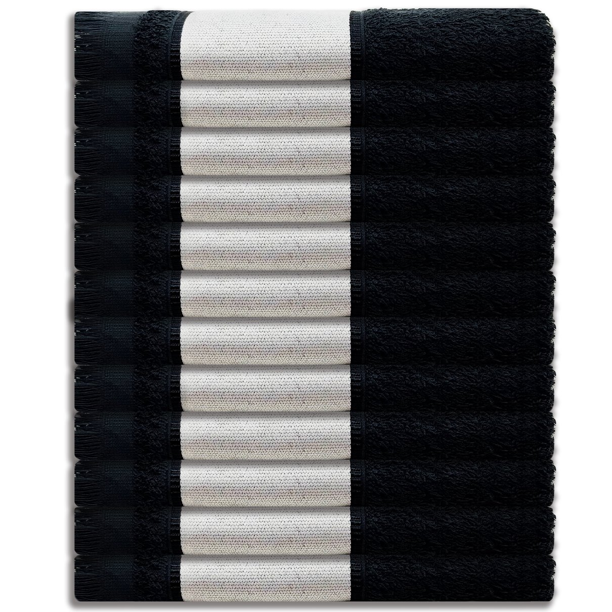 kit 12 pecas social print new preto