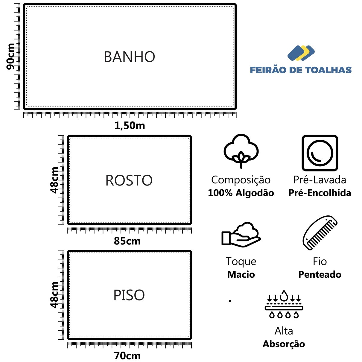 jogo de toalhas gigantes 5 pecas fio penteado buddemeyer canelado img comple