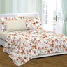 jogo de cama casal queen king hipercal 300 fios 6 pecas rozac chrome floral color ambientado