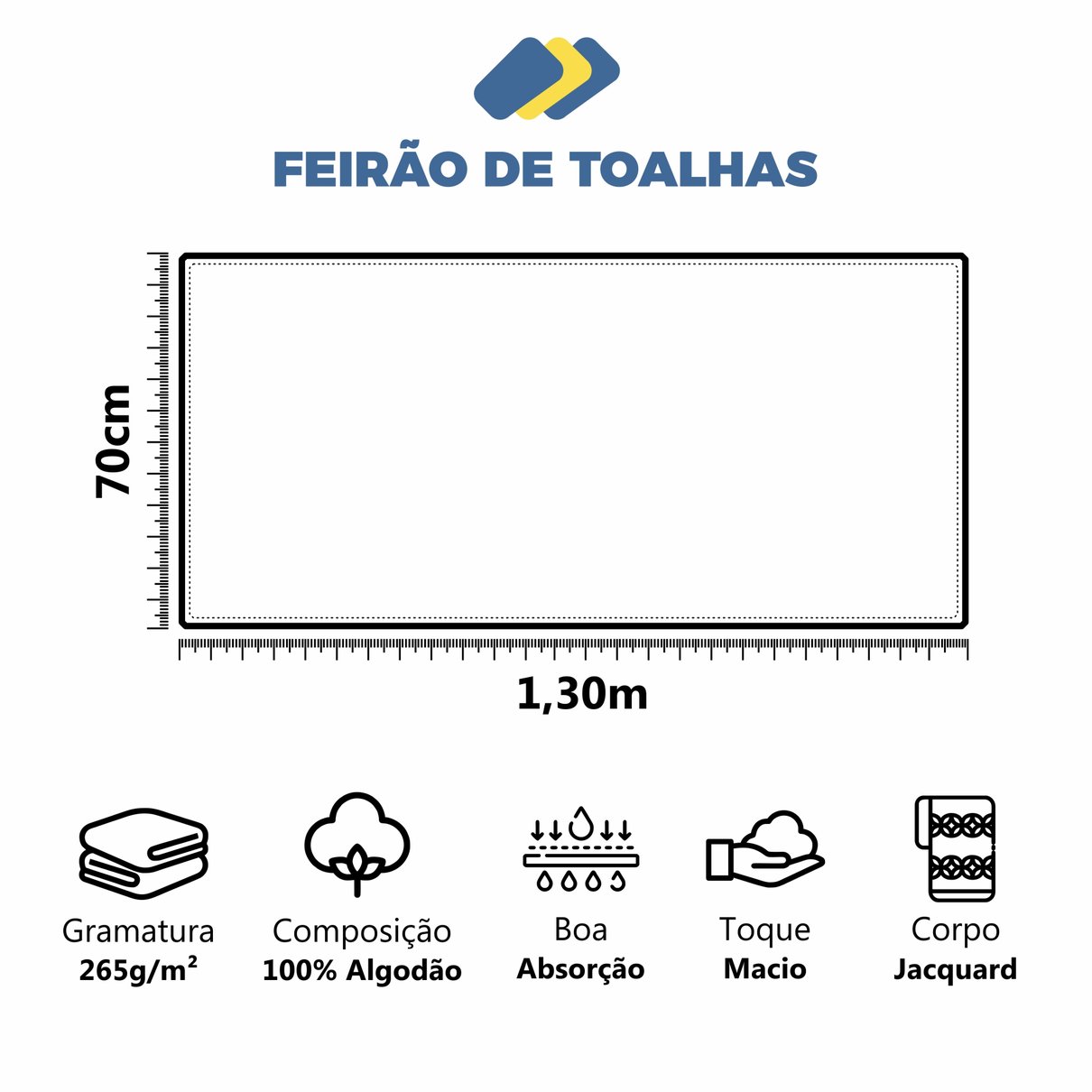 toalha de banho felpuda jacquard dianneli orla img comple