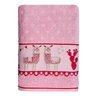 toalha infantil puppy plus still rosa bebe