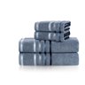 jogo de toalhas 4 pecas banho karsten lumina azul acinzentado
