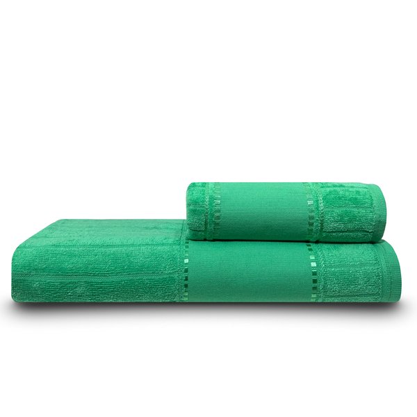 jogo 2 pecas athelier colore ponto russo verde