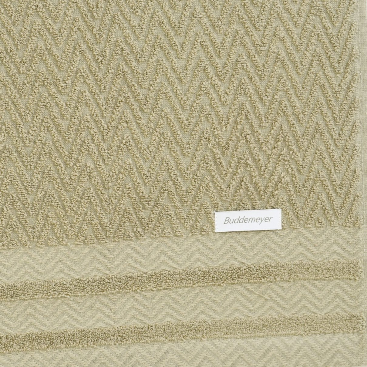 toalha de banho rosto felpuda premium grossa buddemeyer soul extra soft kaki 1747 detalhe