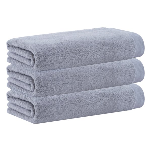 kit 3 pecas toalha de banho dual air buddemeyer silver