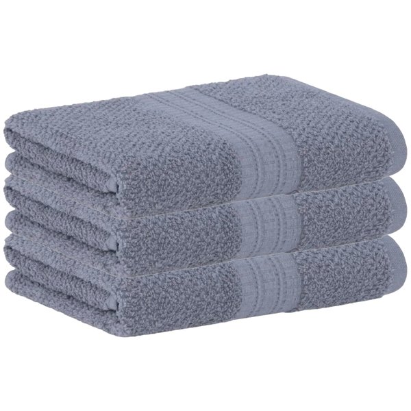 kit 3 pecas toalha de banho felpuda buddemeyer frape chumbo