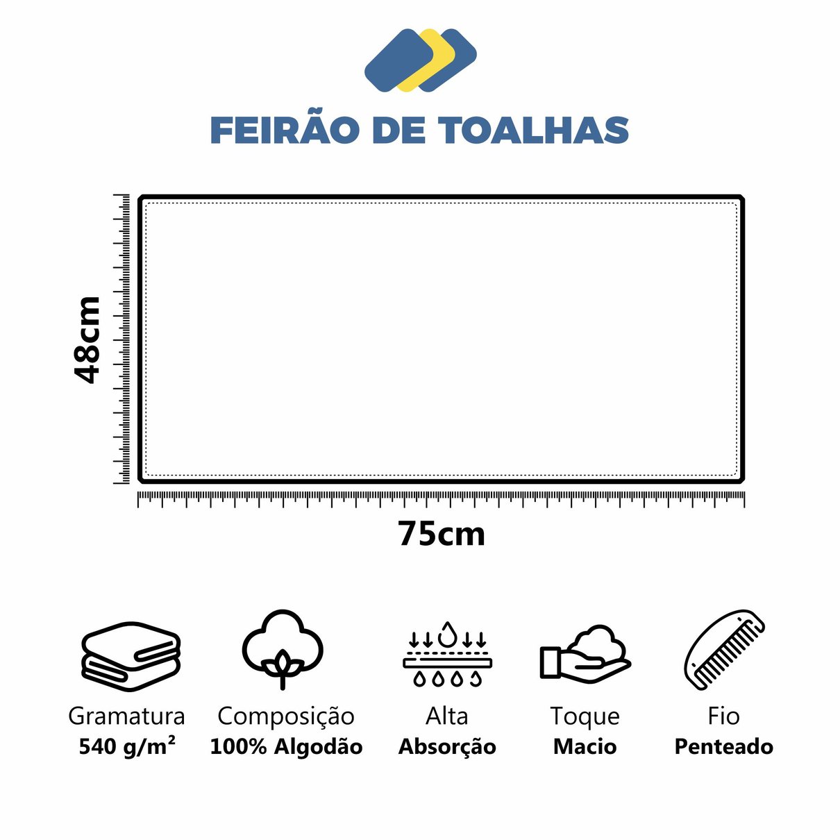 toalha rosto fio penteado algodao premium santorini img comple