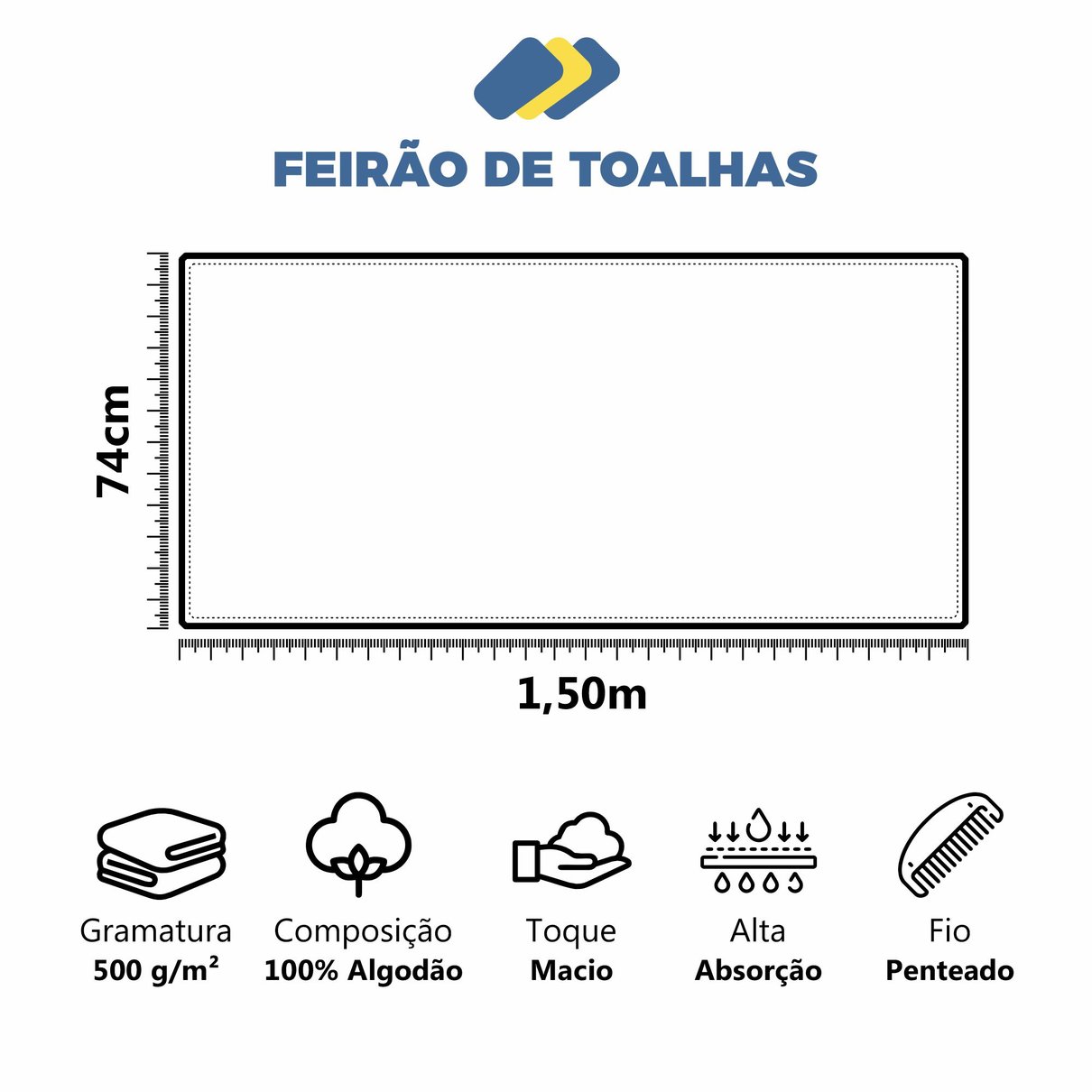 toalha banhao fio penteado algodao premium monaco img comple