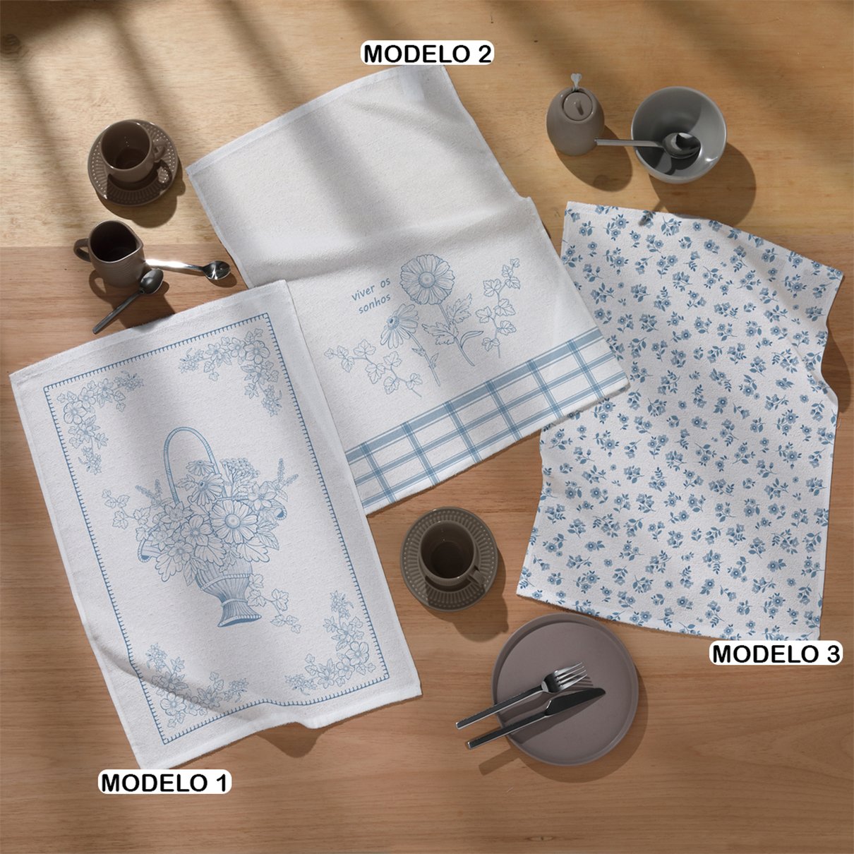 pano de copa felpudo estampado dohler floral sereno