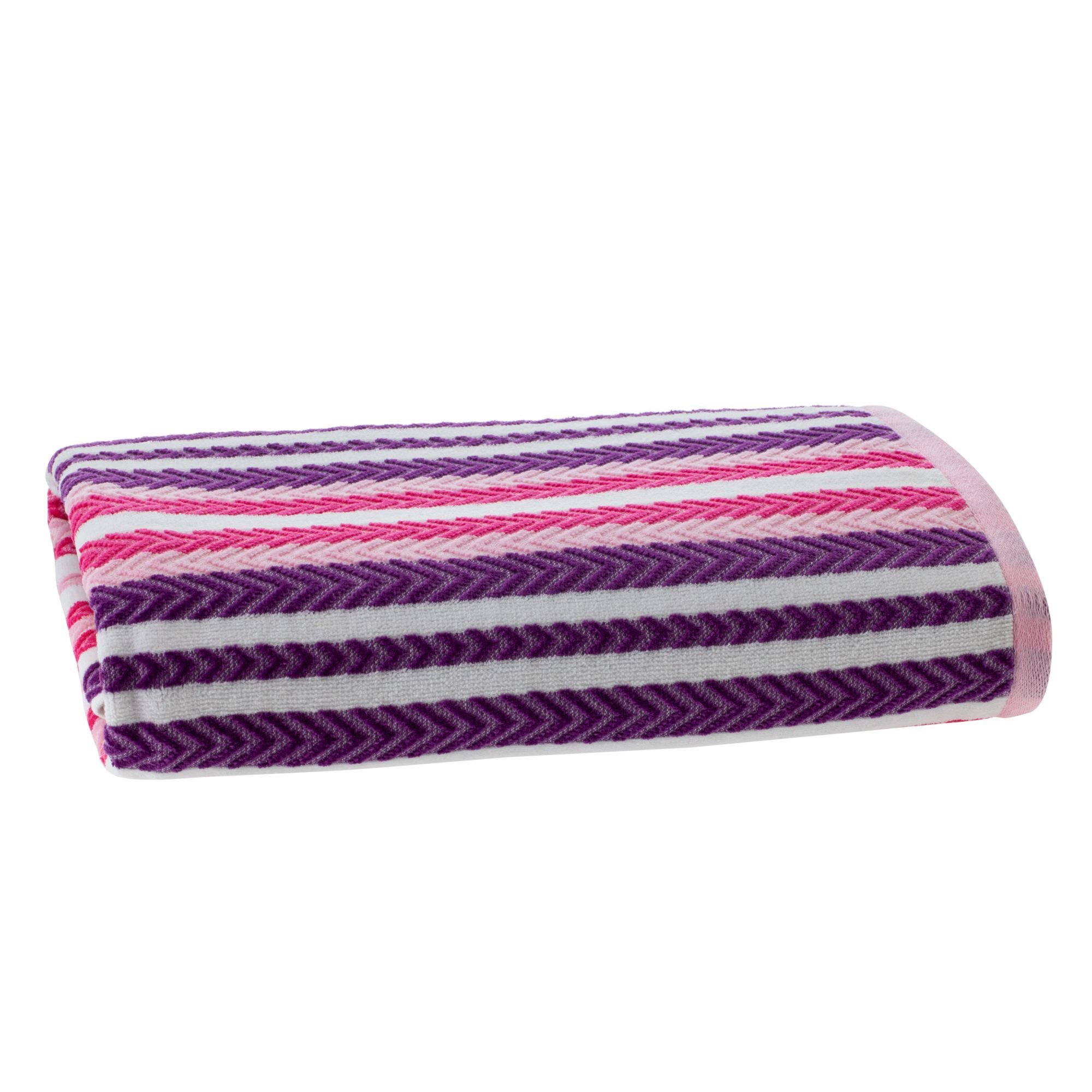Toalha de Praia Aveludada Corttex 390g/m² - Rimini Rosa