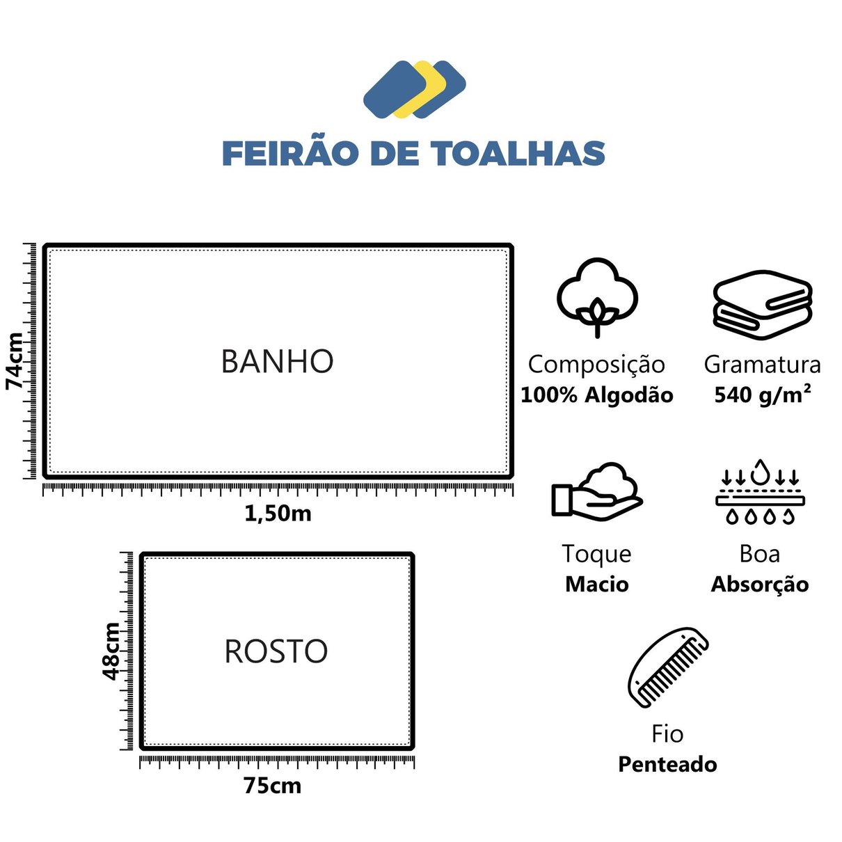 jogo de toalhas gigantes 4 pecas fio penteado algodao premium santorini img comple