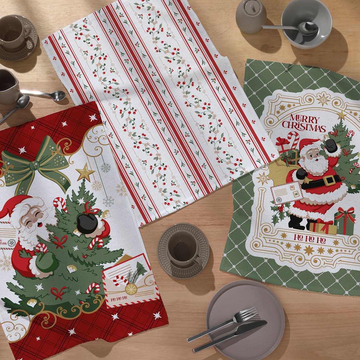 foto pano de copa felpudo estampa dohler natal130 detalhe