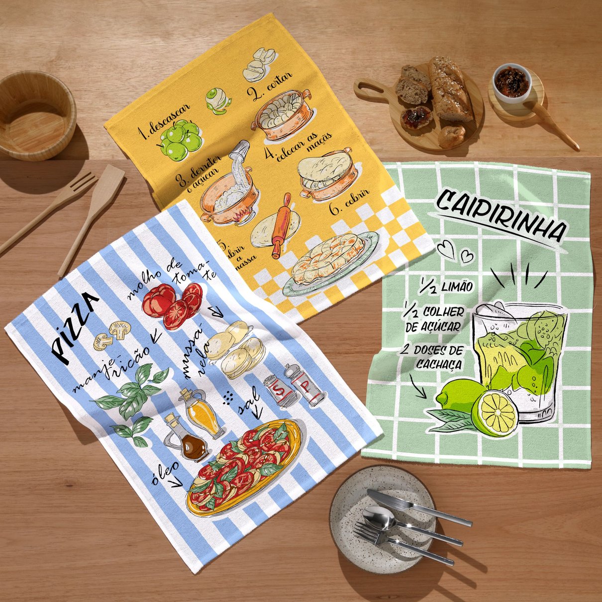 pano de copa felpudo estampado dohler receitas ambientado